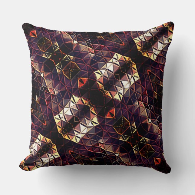 Spegling av trianglar som genererar konstiga forme kudde (Framsida)