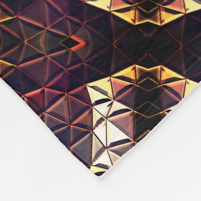 Spegling av trianglar som ger underliga former fleecefilt (Hörn)