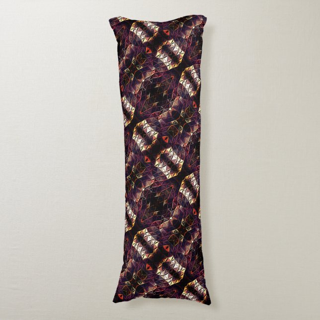 Spegling av trianglar som ger underliga former kroppskudde (Framsidan Vertikal)