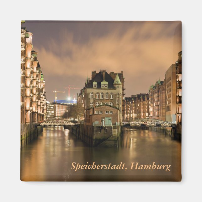 Speicherstadt, Hamburg Magnet (Framsidan)