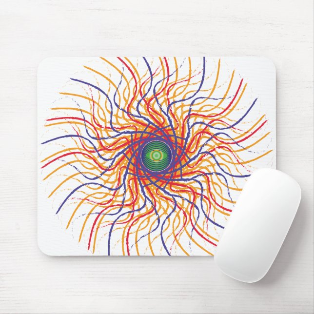 Speider öga / White BG Mousepad Musmatta (Med mus)
