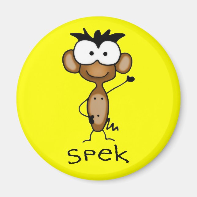 Spek apamagneten magnet (Framsidan)