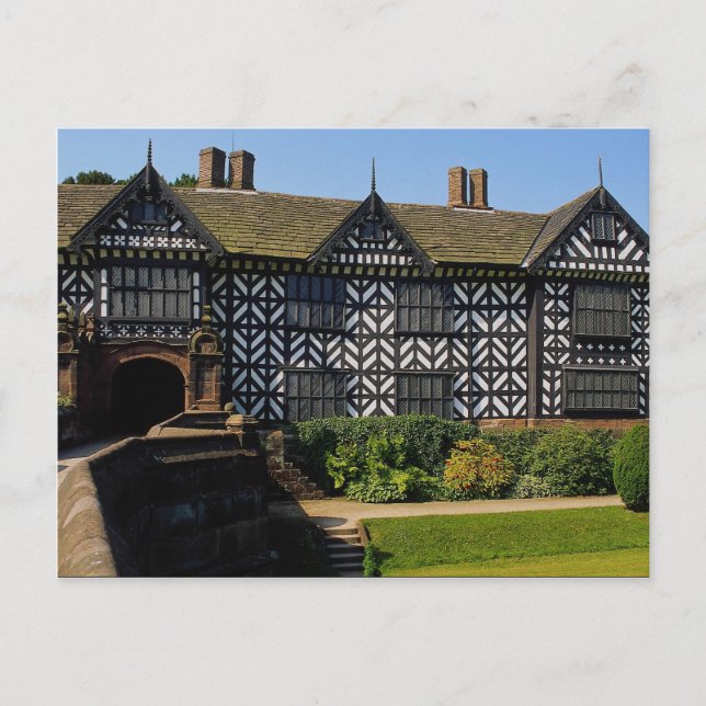 Speke Hall, Tudor halv timered house, Merseyside Vykort (Framsida)