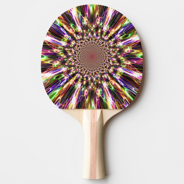 Spektaculär regnbåge Ping Pong Paddle Pingisracket (Framsidan)