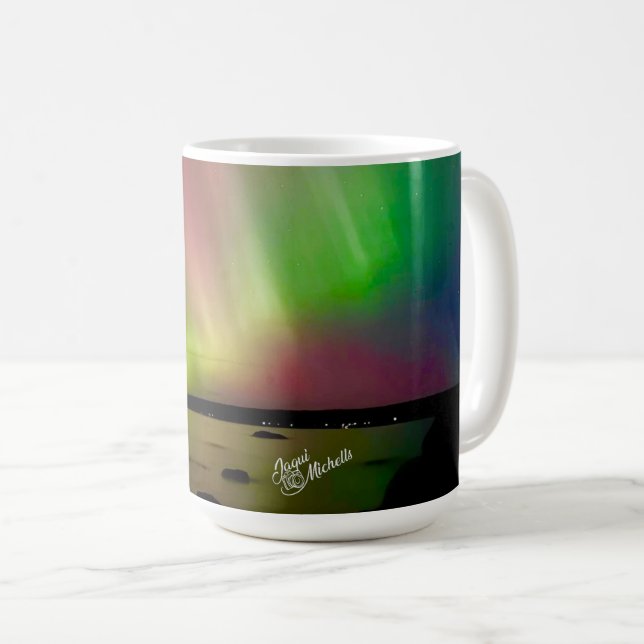 Spektakulär Aurora Borealis Norrskens Mugg (Framsida höger)
