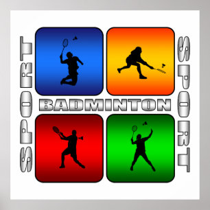 Spektakulär Badminton Poster