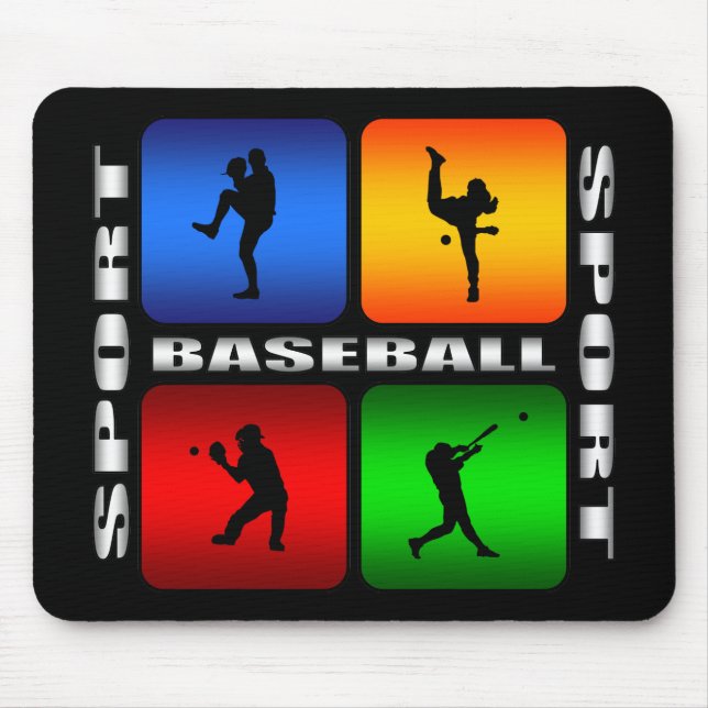 Spektakulär baseball musmatta (Framsidan)