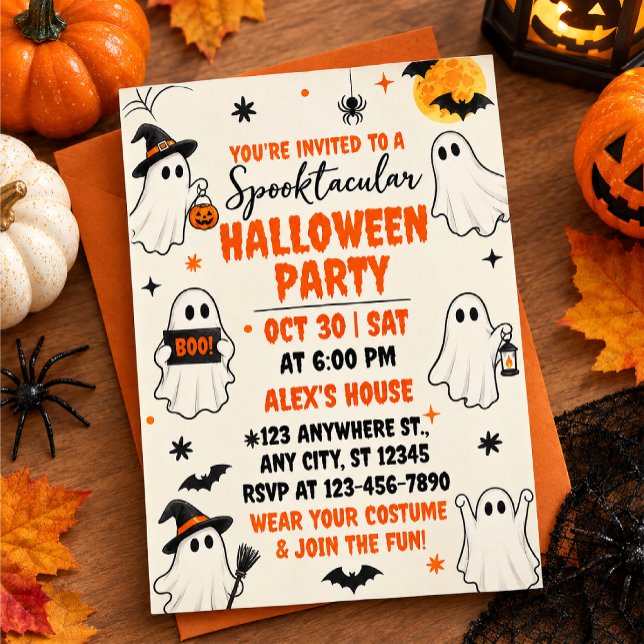 spektakulär Halloweenfest Inbjudningar (Skapare uppladdad)