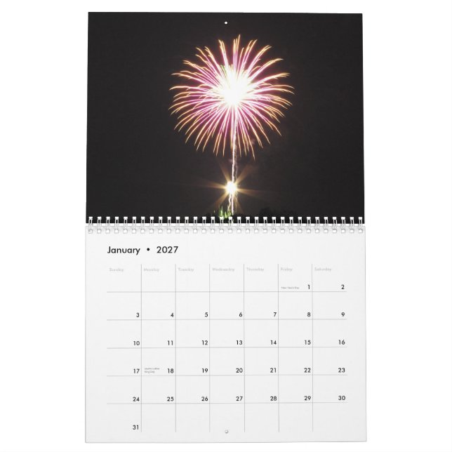 Spektakulär kalender för fyrverkerier 2010 (Jan 2027)