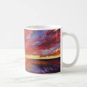 Spektakulär solnedgång kaffemugg