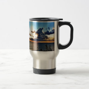 Spektakulär solnedgång över Lake Michigan Resemugg