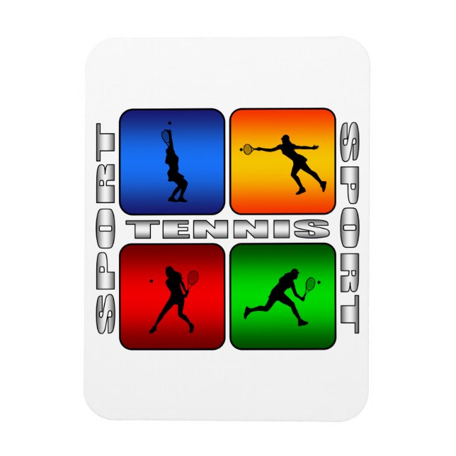 Spektakulär tennis (Honung) Magnet (Vertikal)