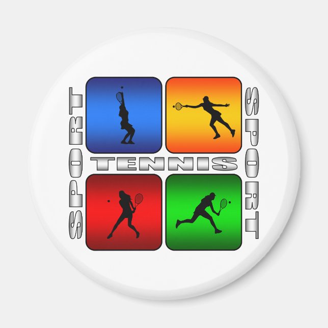 Spektakulär tennis (Honung) Magnet (Framsidan)