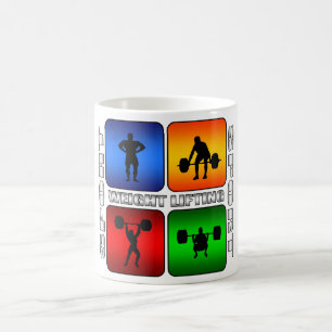 Spektakulär tyngdlyftning kaffemugg