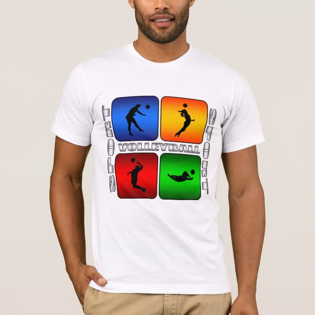 Spektakulär volleyboll tee (Framsida)