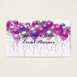 spektakulära ballonger för färgad visitkort