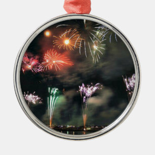 Spektakulära Fireworks Julgransprydnad Metall
