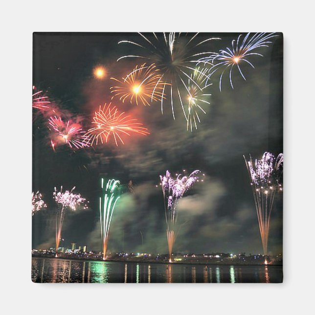 Spektakulära Fireworks Magnet (Framsidan)