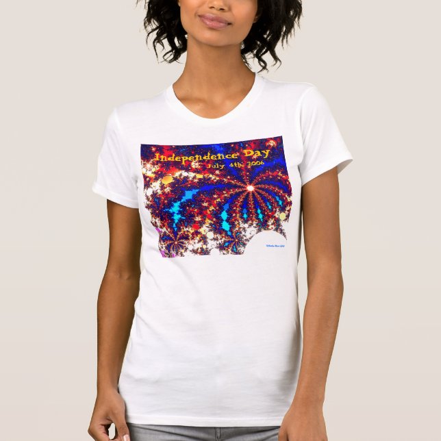 Spektakulära fyrverkerier t-shirt (Framsida)