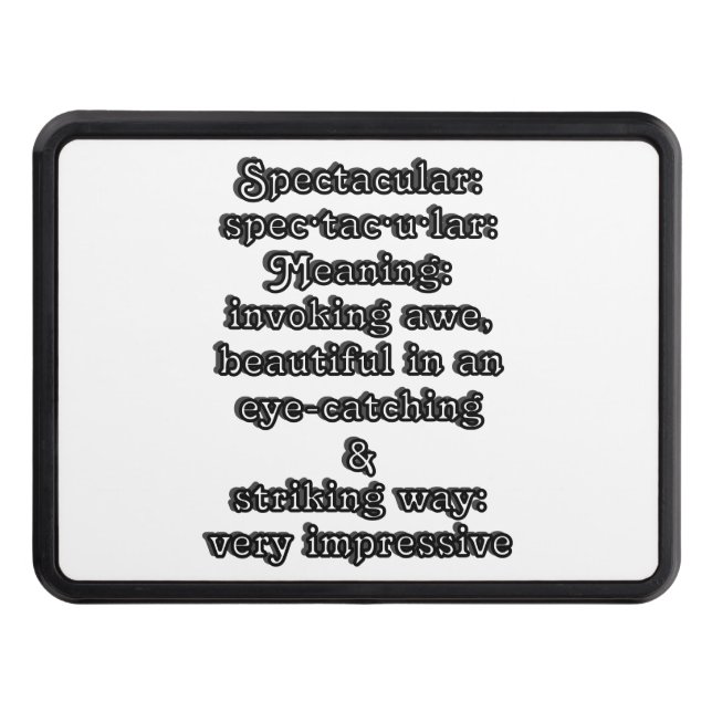 Spektakulärt: Definitionsspecifikation ・ tac ・ u ・ Dragkroksskydd (Framsidan)