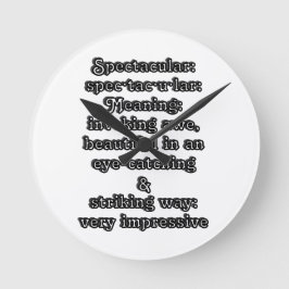 Spektakulärt: Definitionsspecifikation ・ tac ・ u ・ Rund Klocka