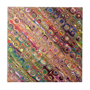 Spektoralt glas Pärlor Kakelplatta