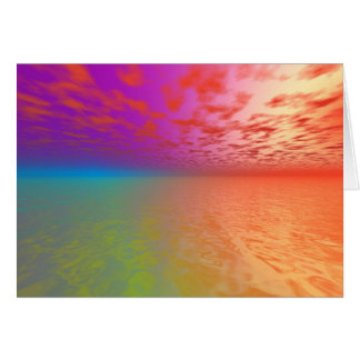 Spektral- gryning hälsningskort