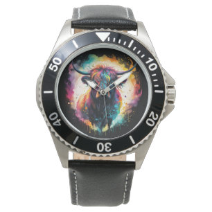 Spektral Holografisk höglandskon. Armbandsur