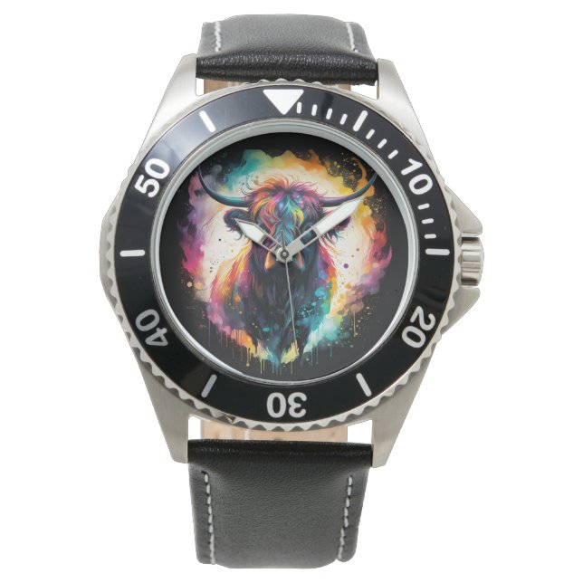Spektral Holografisk höglandskon. Armbandsur (Framsida)
