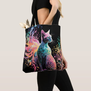 Spektral holografisk katt: Ett prisma av elegans Tygkasse