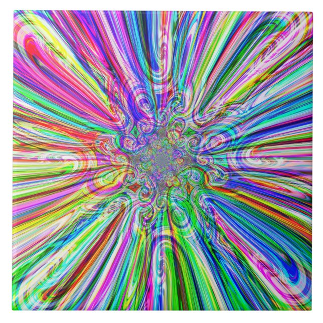 Spektraldiameter 5 sida kakelplatta (Framsidan)