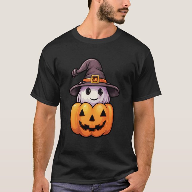Spektralsymfoni - Pumpkin Wraith and Witchâ€™S W W T Shirt (Framsida)