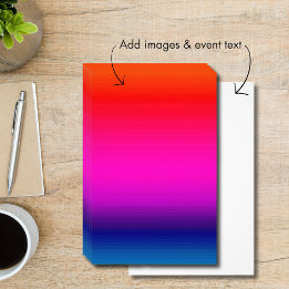 Spektrum av Vågrät Färg Red Lila Blue Flygblad