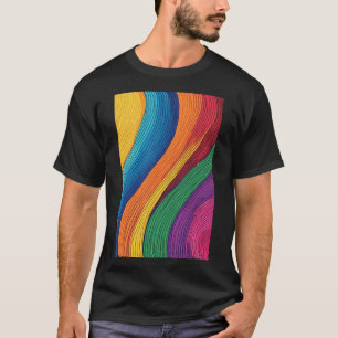 Spektrum: En kraftig Abstrakt regnbåge T Shirt