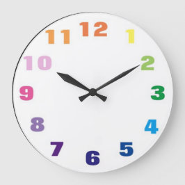 Spektrum Färg Multi Modern Stor Klocka