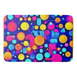 Spektrum för färgstarka Abstrakter Badrumsmatta