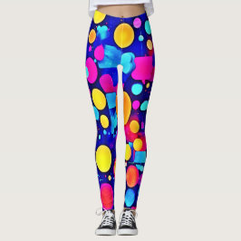 Spektrum för färgstarka Abstrakter Leggings