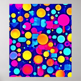 Spektrum för färgstarka Abstrakter Poster