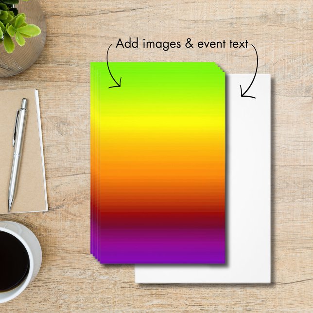 Spektrum för Vågrät Färg-3 Flygblad (Spectrum of Horizontal Colors -3 Flyer)
