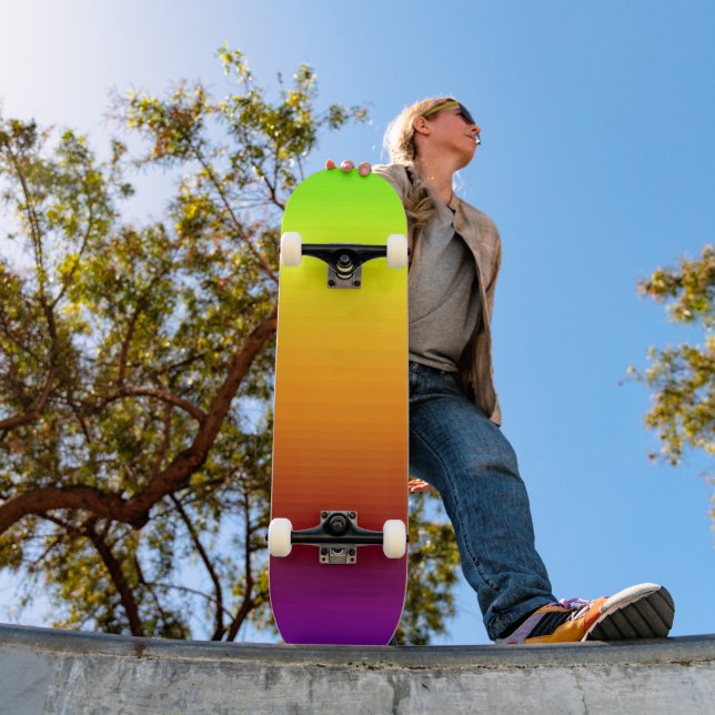 Spektrum för Vågrät Färg-3 Skateboard Bräda 20 Cm (Utomhus 1)