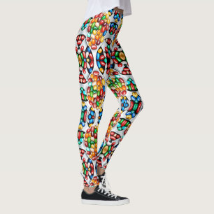 Spektrum: Gelébönor i tekniska färger Leggings