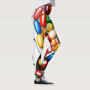 Spektrum: Gelébönor i tekniska färger Leggings