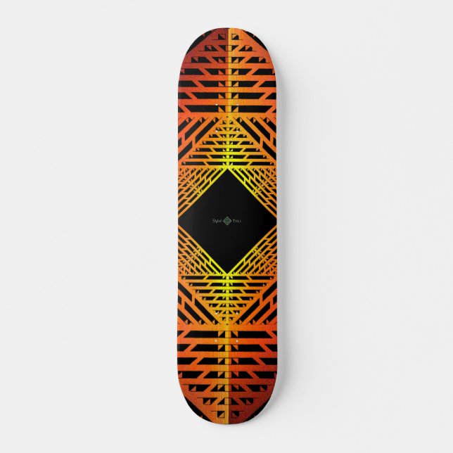 Spektrum ( Glödskuggning ) Mini Skateboard Bräda 18,5 Cm (Framsida)