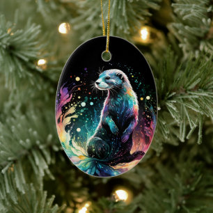 Spektrum Kant: Otters glöd Julgransprydnad Keramik