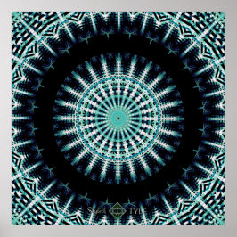 Spektrum Ljudvåg Mandala Poster