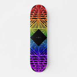Spektrum ( regnbåge ) mini skateboard bräda 18,5 cm