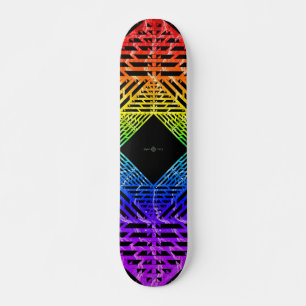 Spektrum ( regnbåge ) mini skateboard bräda 18,5 cm