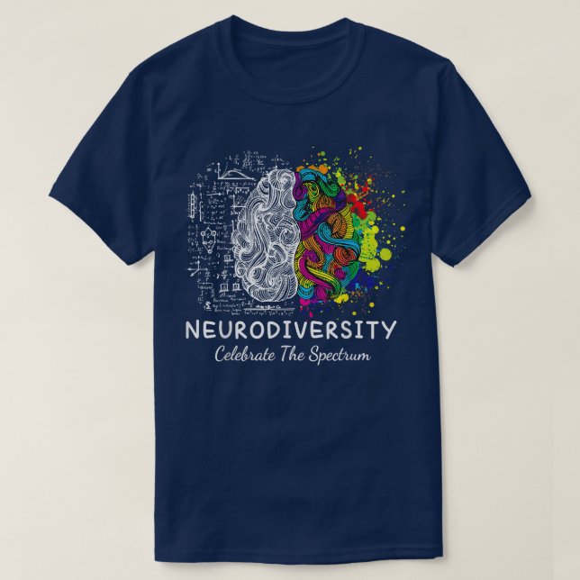 Spektrumautism i blodet t shirt (Design framsida)