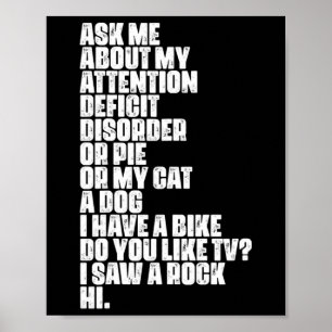 Spektrumet för dyslexi Aspergers Poster