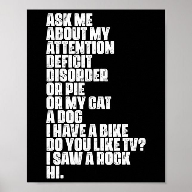 Spektrumet för dyslexi Aspergers Poster (Framsidan)